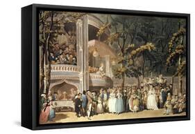 Vauxhall Gardens from Ackermann's Microcosm of London, 1809-Thomas Rowlandson-Framed Stretched Canvas