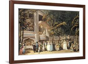 Vauxhall Gardens from Ackermann's Microcosm of London, 1809-Thomas Rowlandson-Framed Giclee Print