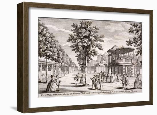 Vauxhall Gardens, Lambeth, London, C1751-Samuel Wale-Framed Giclee Print