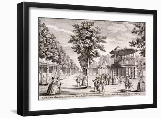 Vauxhall Gardens, Lambeth, London, C1751-Samuel Wale-Framed Giclee Print