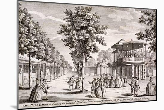 Vauxhall Gardens, Lambeth, London, C1751-Samuel Wale-Mounted Giclee Print