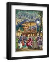 Vauxhall Pleasure Gardens around 1750-Peter Jackson-Framed Giclee Print