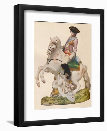 'Vauxhall Porcelain figure, probably representing Ferdinand, Duke of Brunswick', c1755-60-Unknown-Framed Giclee Print