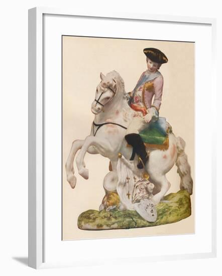 'Vauxhall Porcelain figure, probably representing Ferdinand, Duke of Brunswick', c1755-60-Unknown-Framed Giclee Print