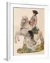 'Vauxhall Porcelain figure, probably representing Ferdinand, Duke of Brunswick', c1755-60-Unknown-Framed Giclee Print