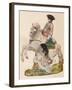 'Vauxhall Porcelain figure, probably representing Ferdinand, Duke of Brunswick', c1755-60-Unknown-Framed Giclee Print