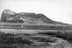The Rock of Gibraltar from Algeciras, Spain, Early 20th Century-VB Cumbo-Stretched Canvas