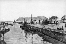 Gibraltar Rock from Campo, Early 20th Century-VB Cumbo-Framed Giclee Print