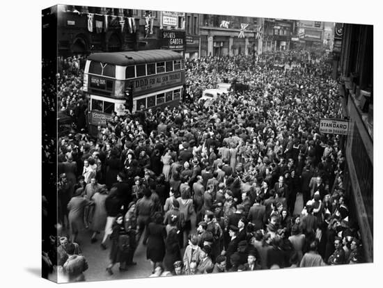 Ve Day Celebrations in London 1945-Nixon Greaves and-Stretched Canvas