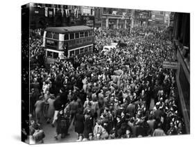 Ve Day Celebrations in London 1945-Nixon Greaves and-Stretched Canvas