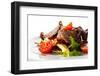 Veal and Mushrooms Salad with Mixed Salad Leaves and Cherry Tomato-svry-Framed Photographic Print