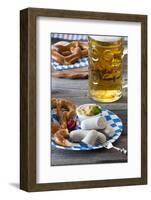 Veal Sausage and Pretzels-Thomas Klee-Framed Photographic Print