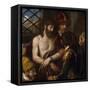 Vecellio di Gregorio Tiziano (Attribution) / 'Ecce Homo', 1565-1570, Italian School, Oil on canv...-TITIAN-Framed Stretched Canvas