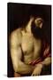 Vecellio di Gregorio Tiziano / 'Ecce Homo', 1547, Italian School, Oil on slate, 69 cm x 56 cm, P...-TITIAN-Stretched Canvas