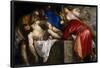 Vecellio di Gregorio Tiziano / 'The Burial of Christ', 1559, Italian School, Oil on canvas, 136 ...-TITIAN-Framed Poster