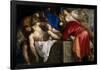 Vecellio di Gregorio Tiziano / 'The Burial of Christ', 1559, Italian School, Oil on canvas, 136 ...-TITIAN-Framed Poster