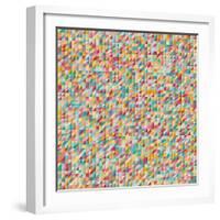 Vector Abstract Background. Triangles White-Ikatod-Framed Art Print