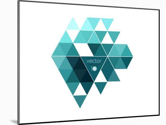 Vector Abstract Geometric Banner with Triangle-Click Bestsellers-Mounted Art Print