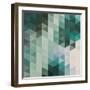 Vector Abstract Triangles Background-Maksim Krasnov-Framed Art Print