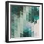 Vector Abstract Triangles Background-Maksim Krasnov-Framed Art Print