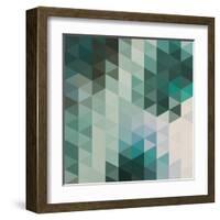 Vector Abstract Triangles Background-Maksim Krasnov-Framed Art Print