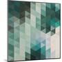 Vector Abstract Triangles Background-Maksim Krasnov-Mounted Art Print