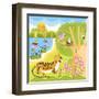 Vector Animals on the Forest-Sergei Kosilko-Framed Art Print