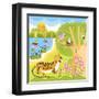 Vector Animals on the Forest-Sergei Kosilko-Framed Art Print