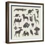 Vector Animals Set-vector pro-Framed Art Print