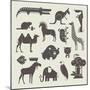 Vector Animals Set-vector pro-Mounted Art Print