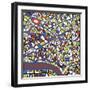 Vector Background Abstract City Map Trendy Pattern Colors-EverstRuslan-Framed Art Print