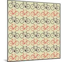 Vector Bicycle Pattern-resnak-Mounted Art Print