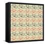Vector Bicycle Pattern-resnak-Framed Stretched Canvas