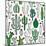 Vector Cactus Seamless Pattern-Vlad Klok-Mounted Art Print