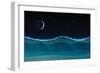 Vector Cartoon Deep Sea Ocean Seascape, Landscape. Underwater, Undersea, Seabed, Bottom Panorama Vi-VetraKori-Framed Art Print