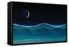 Vector Cartoon Deep Sea Ocean Seascape, Landscape. Underwater, Undersea, Seabed, Bottom Panorama Vi-VetraKori-Framed Stretched Canvas