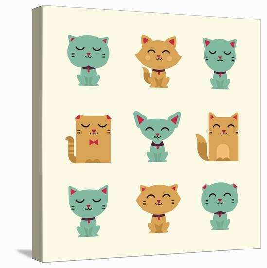 Vector Cats-vector pro-Stretched Canvas