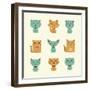 Vector Cats-vector pro-Framed Premium Giclee Print