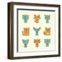 Vector Cats-vector pro-Framed Art Print