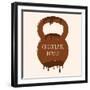 Vector Chocolate Kettlebell with Melting Effect. Kettlebel with Label Chocolate Power . Chocolate-Frantisek Keclik-Framed Art Print