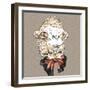 Vector Closeup Portrait of Funny Camel Hipster-kavalenkava volha-Framed Art Print