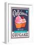 Vector Cupcakes Poster-null-Framed Art Print