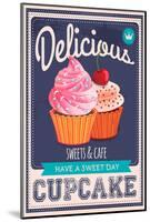 Vector Cupcakes Poster-null-Mounted Art Print