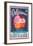 Vector Cupcakes Poster-null-Framed Art Print