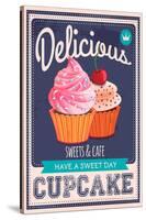 Vector Cupcakes Poster-null-Stretched Canvas