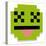 Vector Cute Cartoon Pixel Dead Face Isolated-Aratehortua-Stretched Canvas