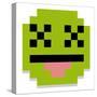 Vector Cute Cartoon Pixel Dead Face Isolated-Aratehortua-Stretched Canvas