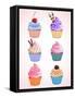Vector Cute Cupcakes-Marvid-Framed Stretched Canvas