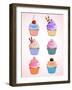 Vector Cute Cupcakes-Marvid-Framed Art Print