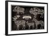 Vector Diagram Cut Carcasses Boar, Bison, Deer, Horse-111chemodan111-Framed Art Print